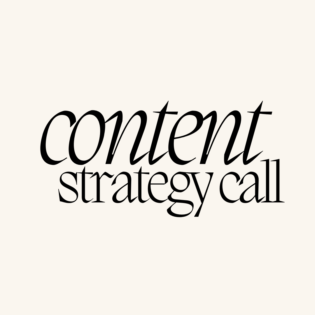 Content Strategy Session